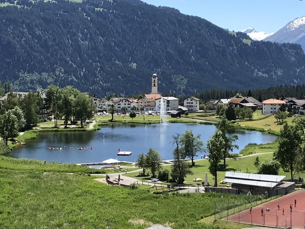 Ferienwohnung Laax Mit Traumblick, Grossem Balkon Und Terrasse المظهر الخارجي الصورة