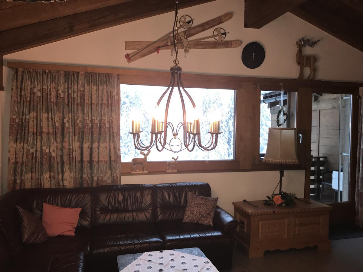Ferienwohnung Laax Mit Traumblick, Grossem Balkon Und Terrasse المظهر الخارجي الصورة