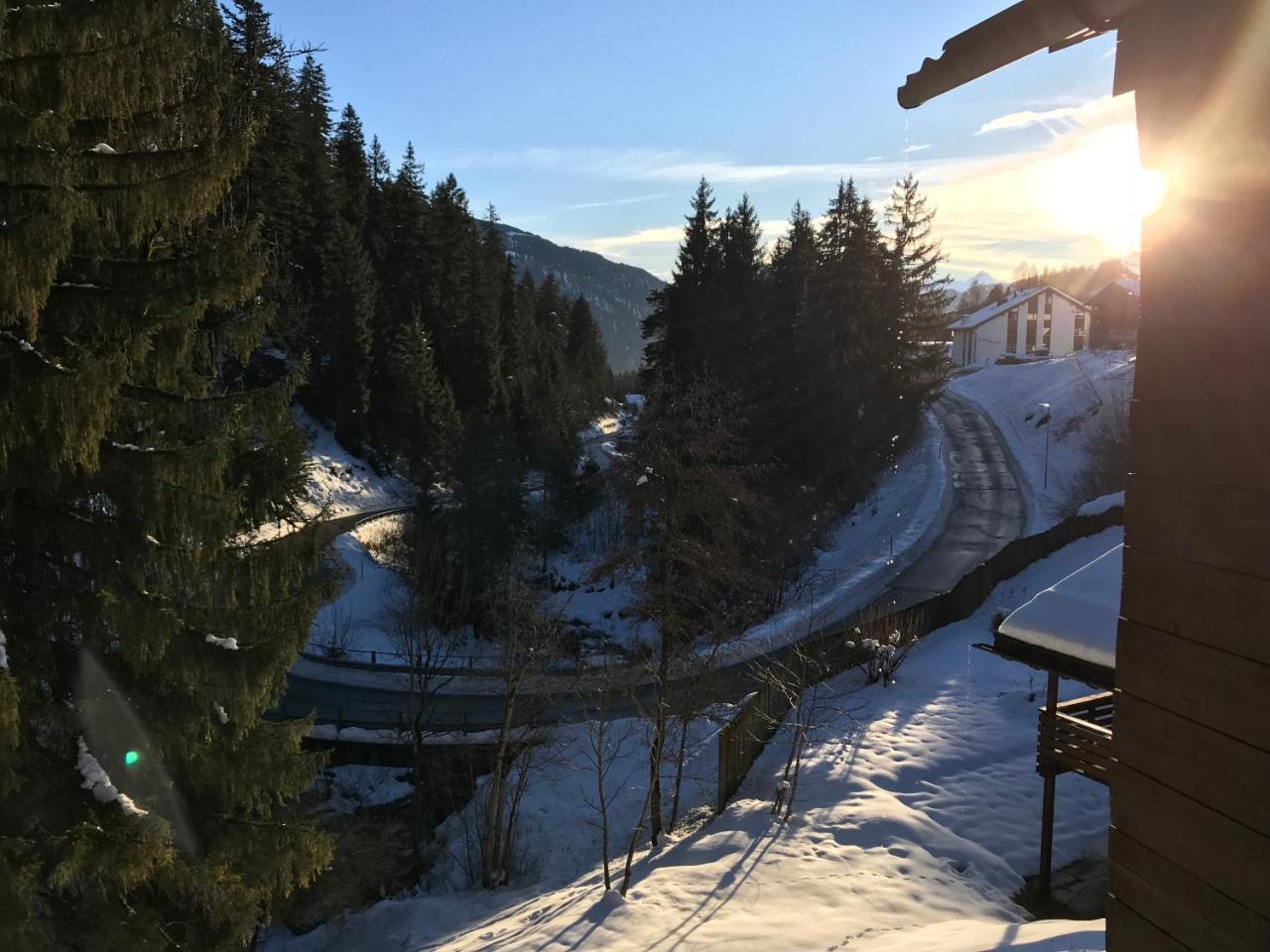 Ferienwohnung Laax Mit Traumblick, Grossem Balkon Und Terrasse المظهر الخارجي الصورة
